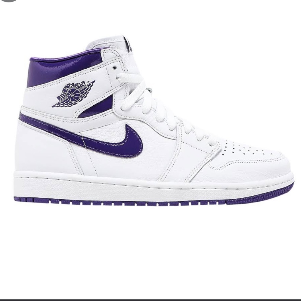 NIKE JORDAN 1 HIGH OG WHITE/COURT PURPLE